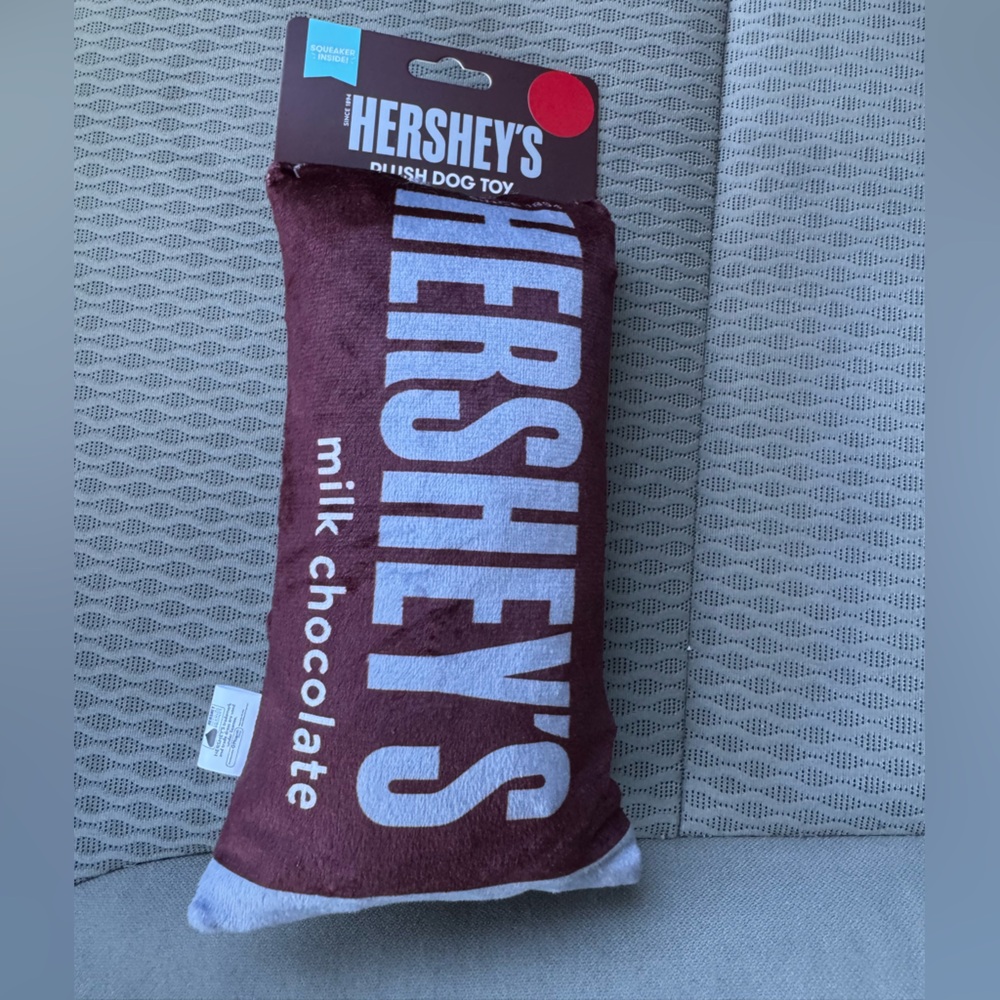 Hershey's Plush Dog Toy in Brown and White